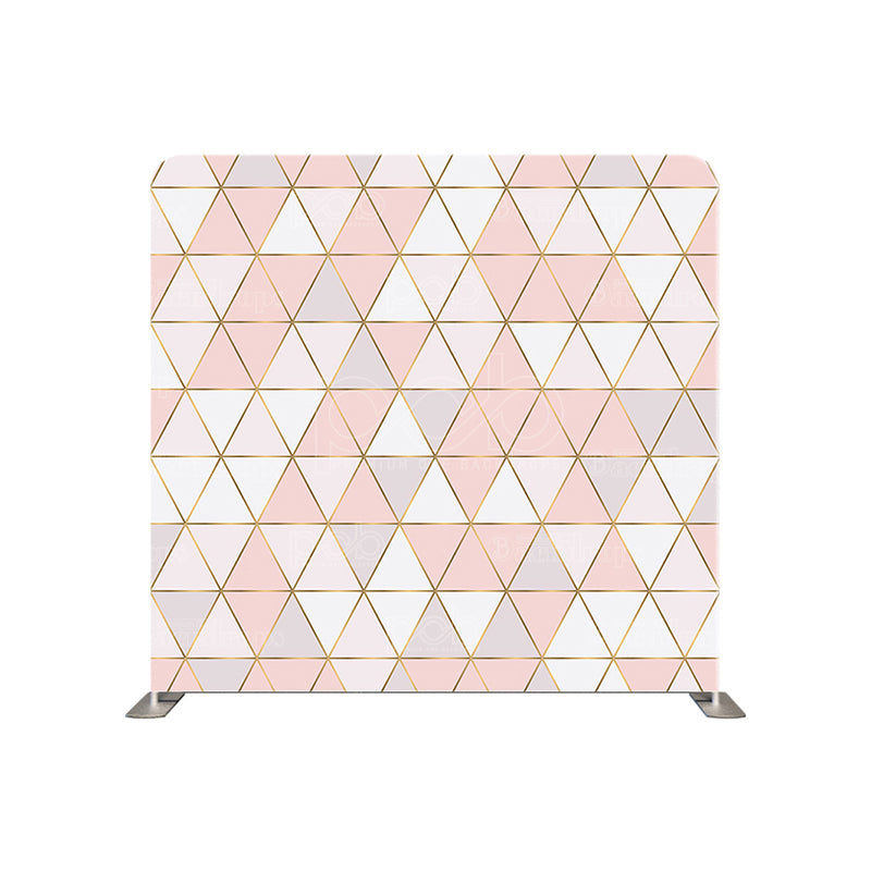 premium one pillowcover backdrops-Light Pink Triangles