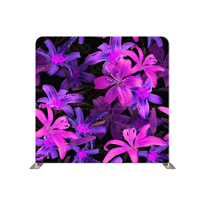 premium one pillowcover backdrops-Luminous Lilies