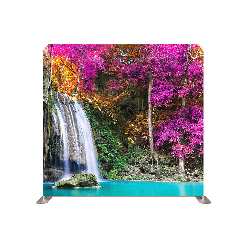 premium one pillowcover backdrops-Magical Waterfall