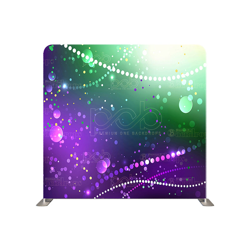 premium one pillowcover backdrops-Purple Green Gradient Glitter Bokeh Backdrop