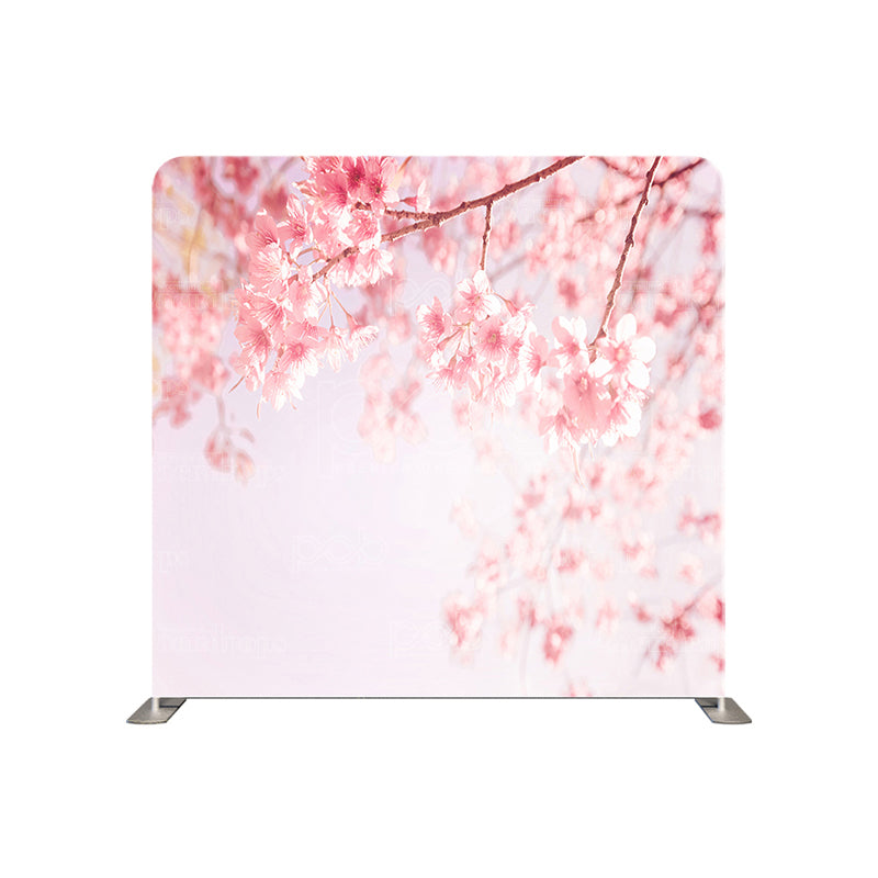 premium one pillowcover backdrops-Pink cherry blossom