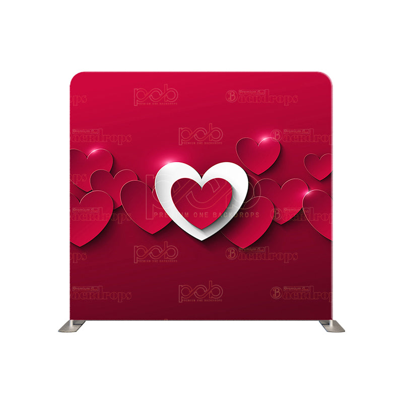 premium one pillowcover backdrops-Valentines Red Abstract Wallpaper