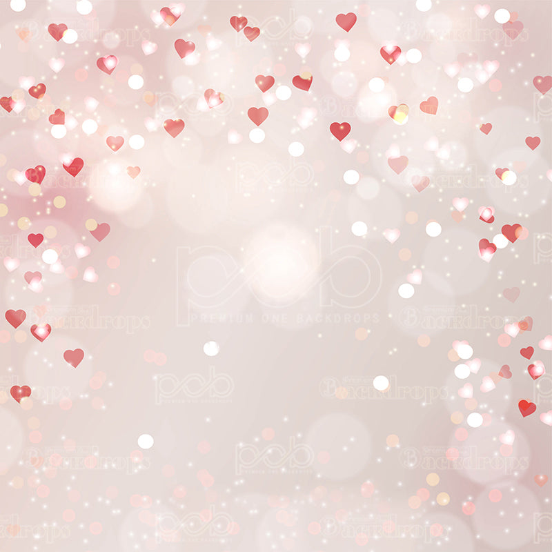 premium one pillowcover backdrops-Mini Hearts