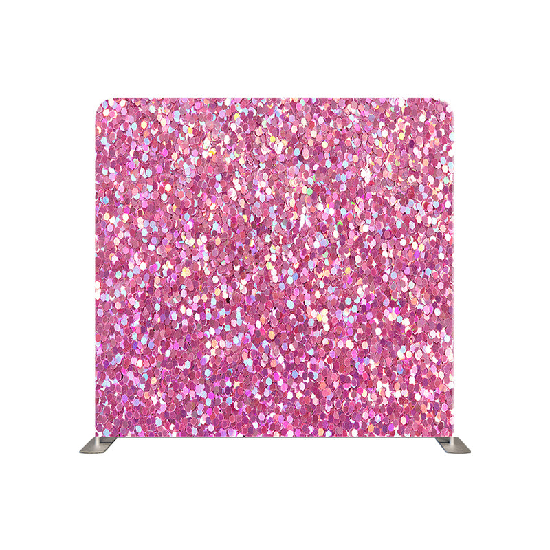 premium one pillow cover backdrops-PINK SPARKLE