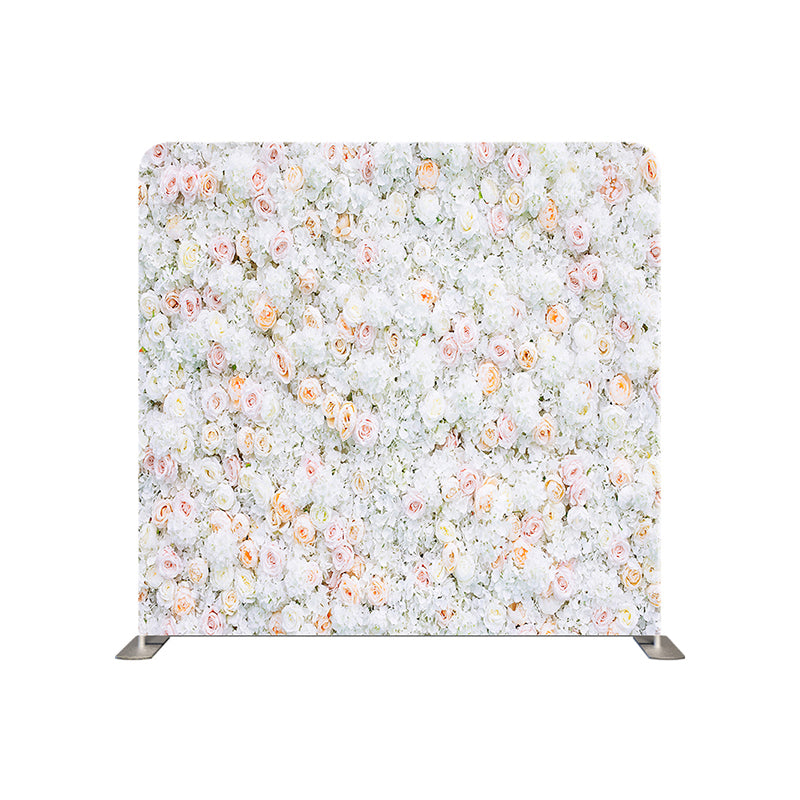 premium one pillowcover backdrops-Patience white flower