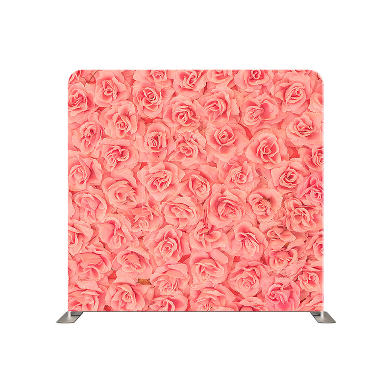 premium one pillowcover backdrops-Peach Roses