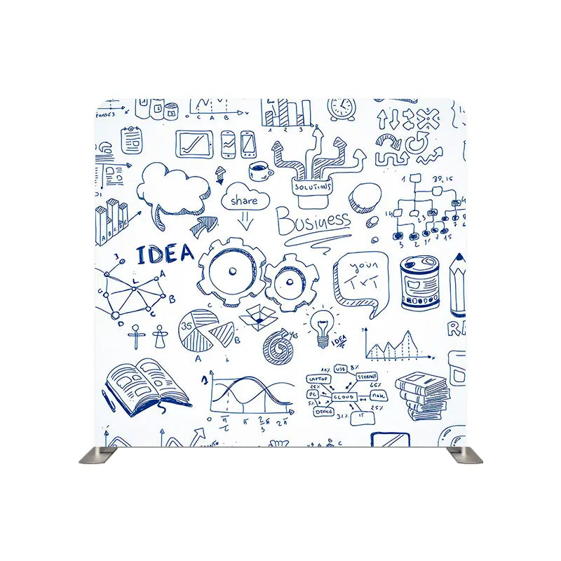 Pillow Cover Backdrop (Graduation Blueprint Sketches)