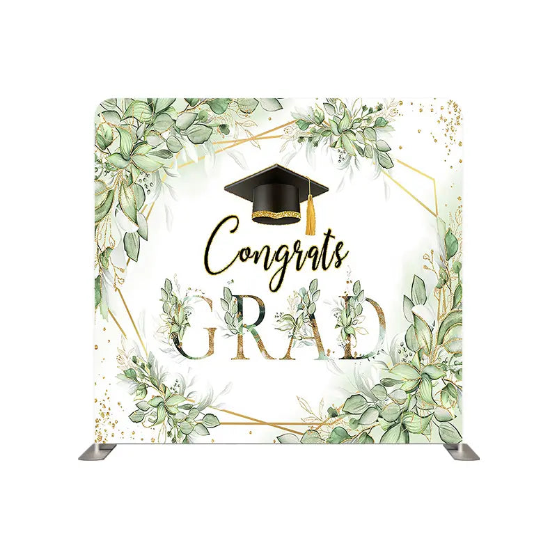 Pillow Cover Backdrop (Greenery Grad Celebration)
