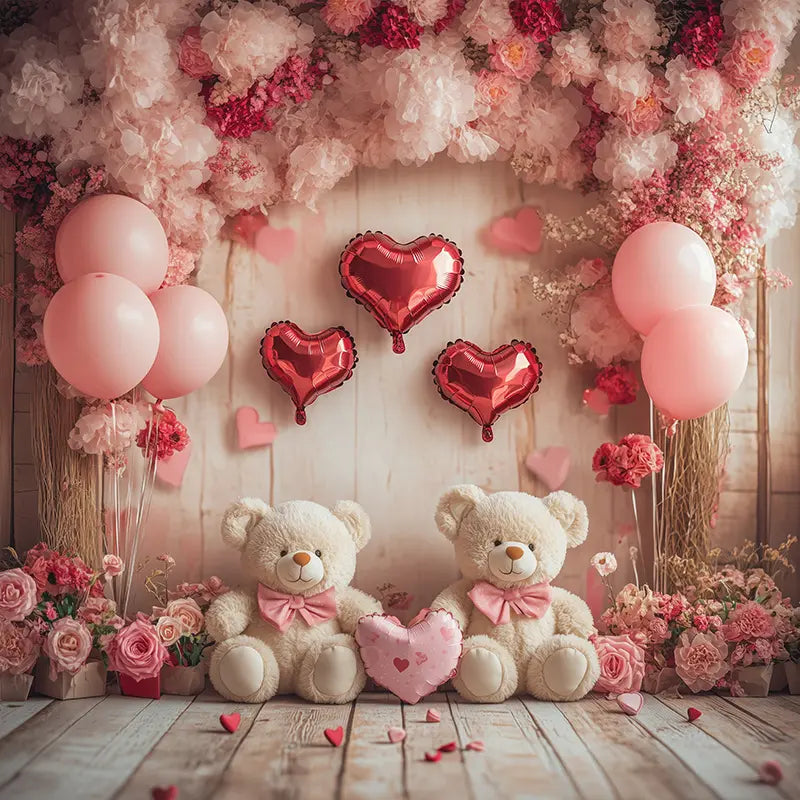 Pillow_Cover_Backdrops_Pink_dreamtalk_bear_wooden_wall-pob-backdrops