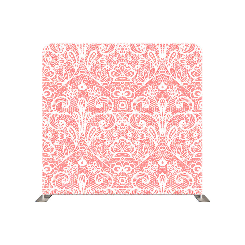 premium one pillow cover backdrops-Pink Lace