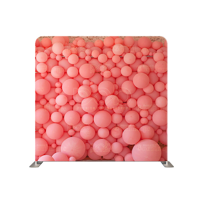 premium one pillowcover backdrops-Pink balloon wall