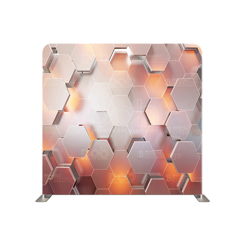 premium one pillowcover backdrops-Plush Hexagon