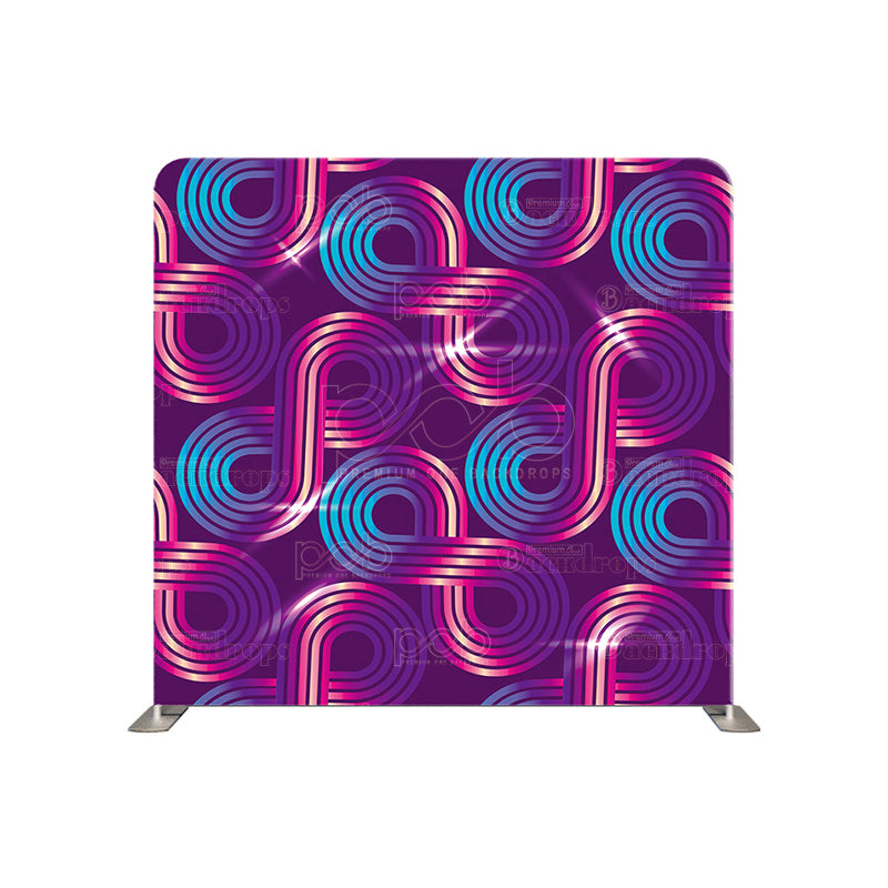 premium one pillow cover backdrops-Purple Disco