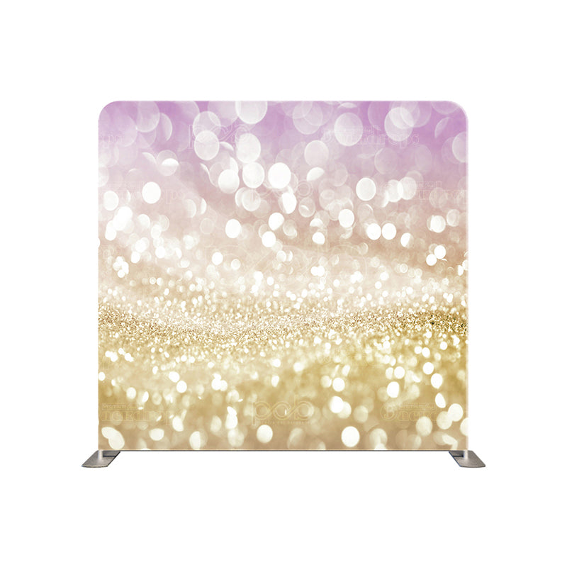 premium one pillow cover backdrops-Purple Gold Bokeh