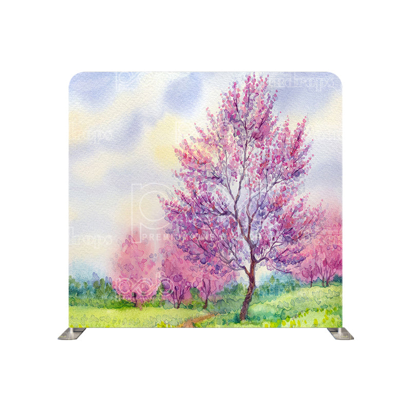 Pillow Cover Backdrop(Purple Spring)