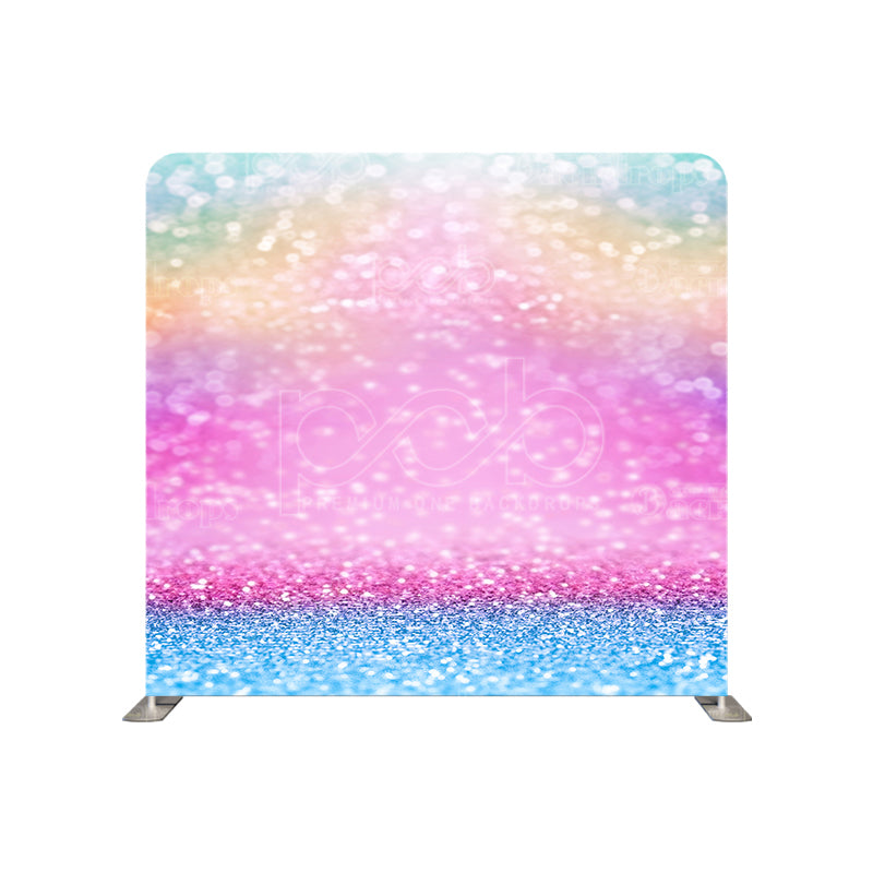 premium one pillowcover backdrops-Rainbow Sparkle