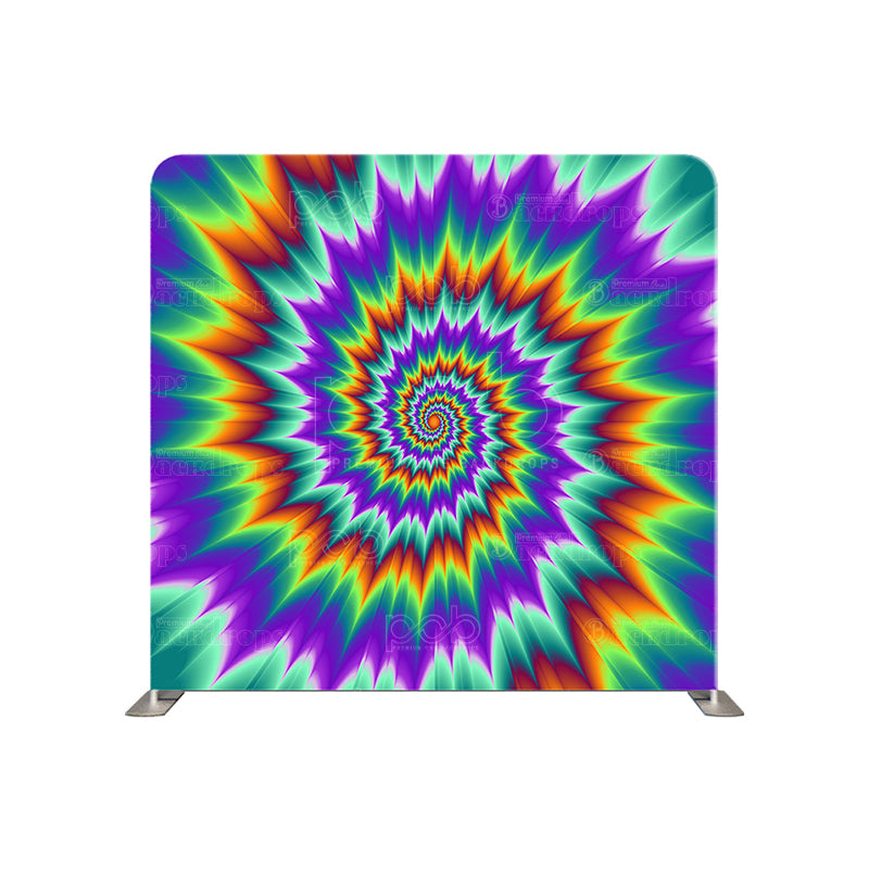 premium one pillowcover backdrops-Rainbow Spiral