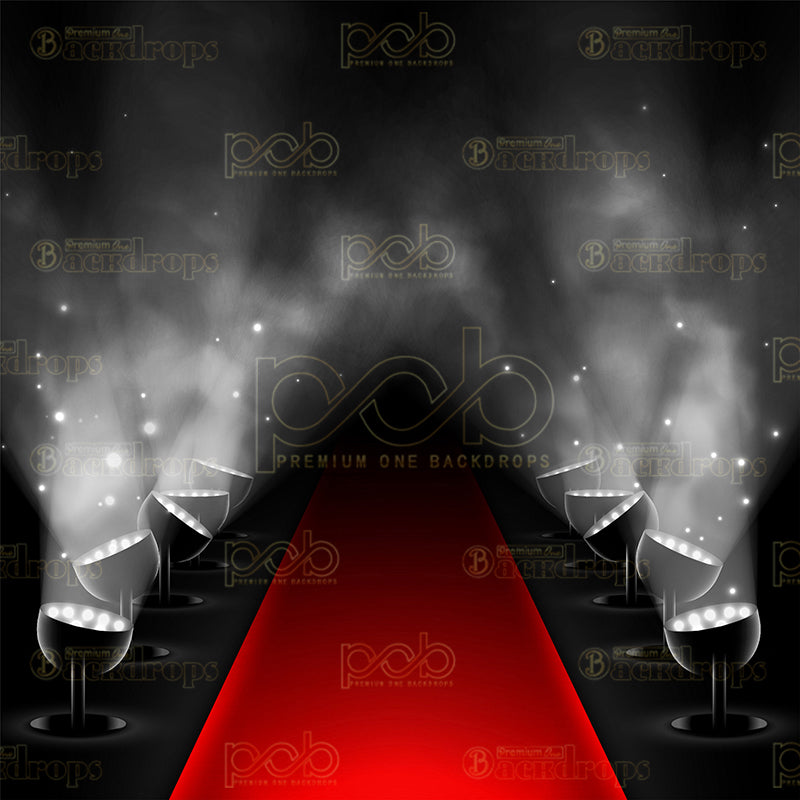 premium one pillowcover backdrops-Red Carpet Lights