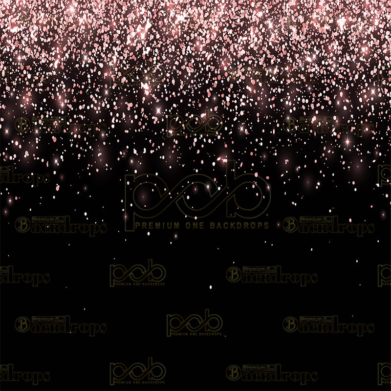 premium one pillowcover backdrops-Rose Gold Sprinkles