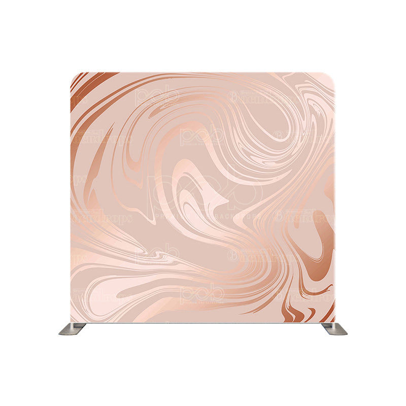 premium one pillow cover backdrops-Rose Gold Swirl