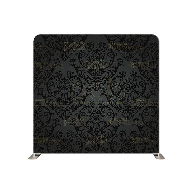 premium one pillow cover backdrops-Royal Black