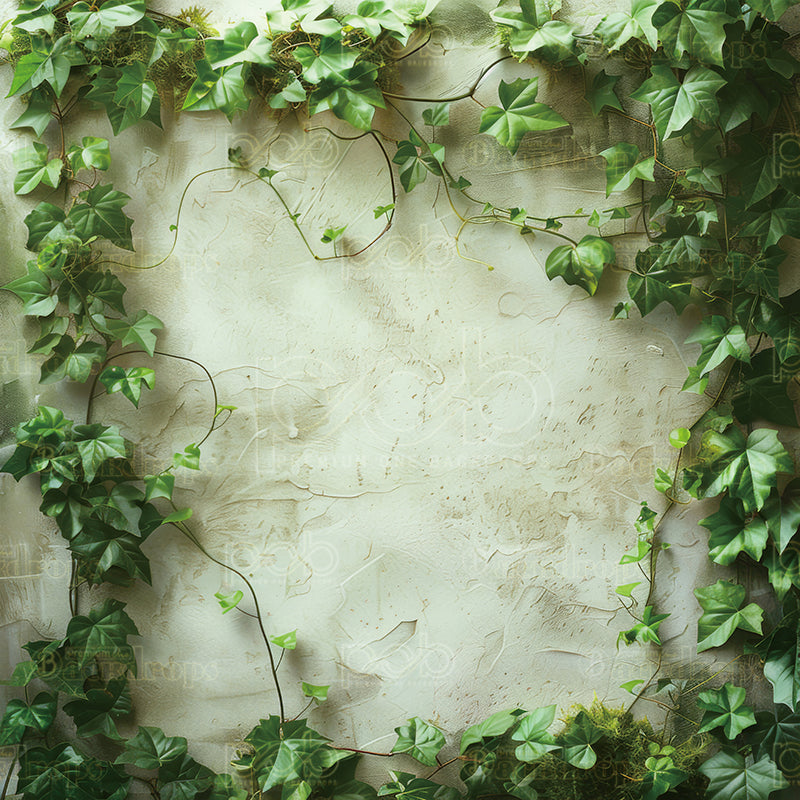 Pillow Cover Backdrop (Rustic Ivy Vine Wall)