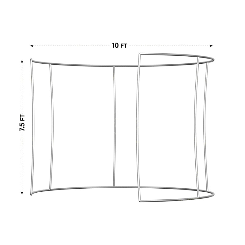 Semi circle 360 enclosure-10FT X 7.5FT