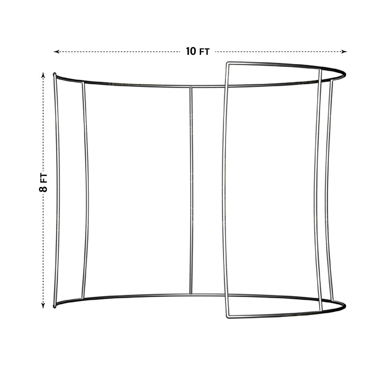 Semi circle 360 enclosure-10FT X 8FT