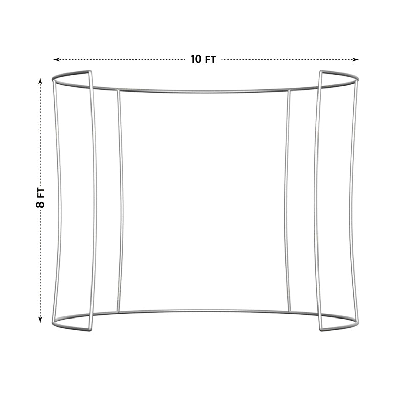 Semi circle 360 enclosure-10FT X 8FT