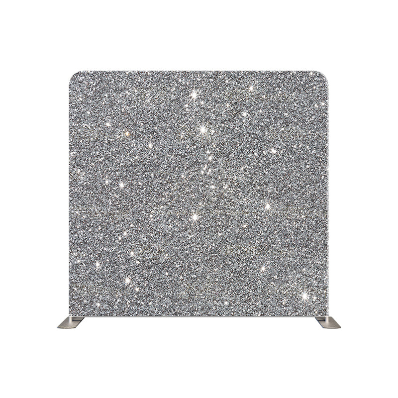 premium one pillow cover backdrops-Silver Sparkle