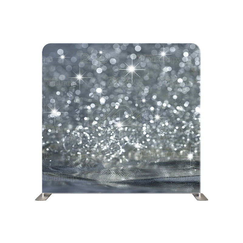 premium one pillow cover backdrops-Silver Stars