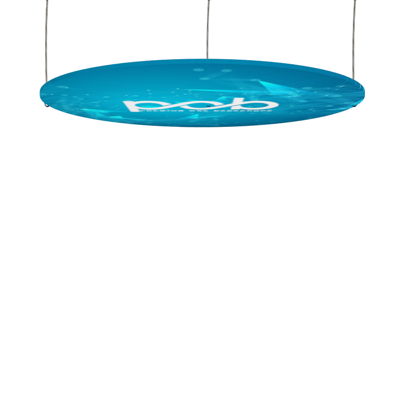 Sky Tube Ellipse Hanging Banner - Face Down