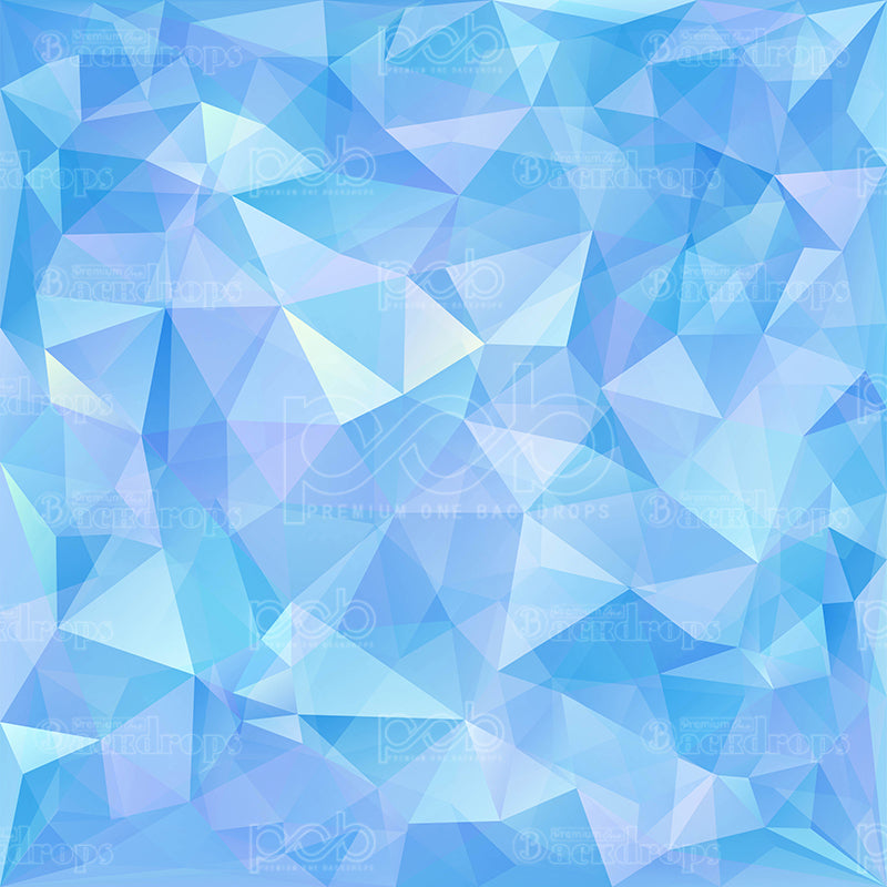 premium one pillowcover backdrops-Sky blue Geometric