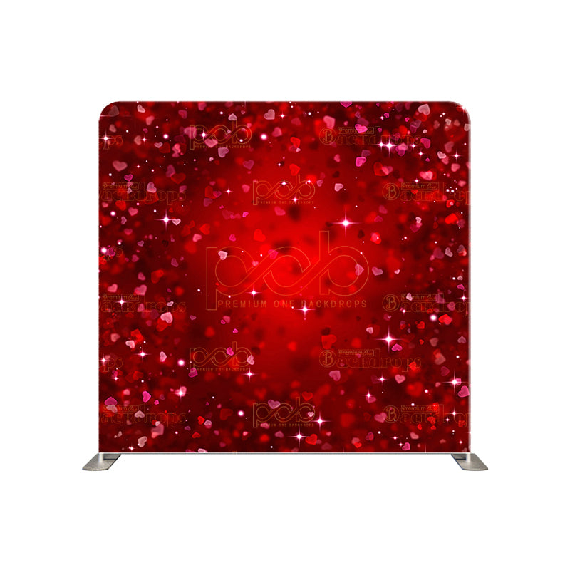 premium one pillowcover backdrops-Small Glitter Hearts