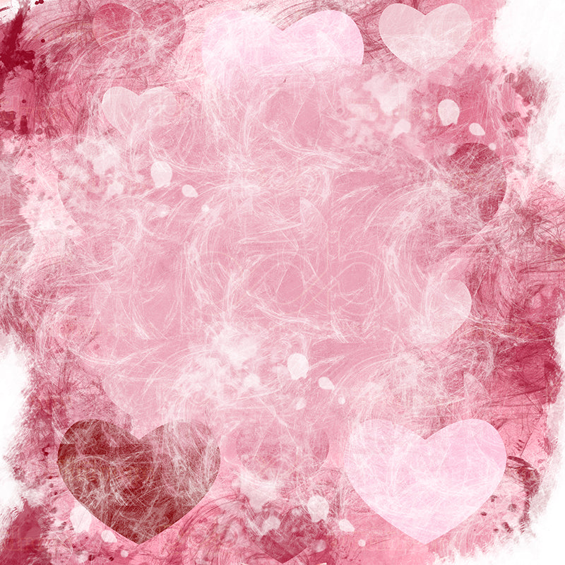 premium one pillowcover backdrops-Smokey Hearts