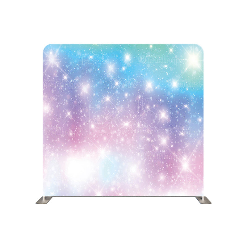 premium one pillow cover backdrops-Sparkly Purple Blue