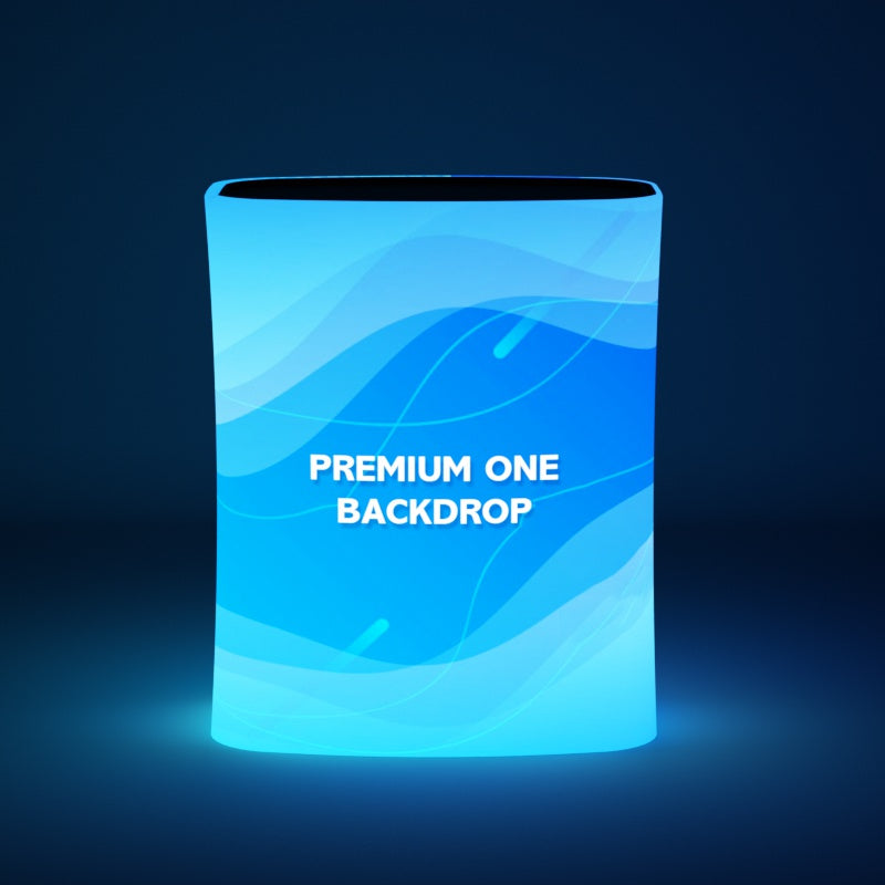 Spring Up Display Square Counter with Led Lights