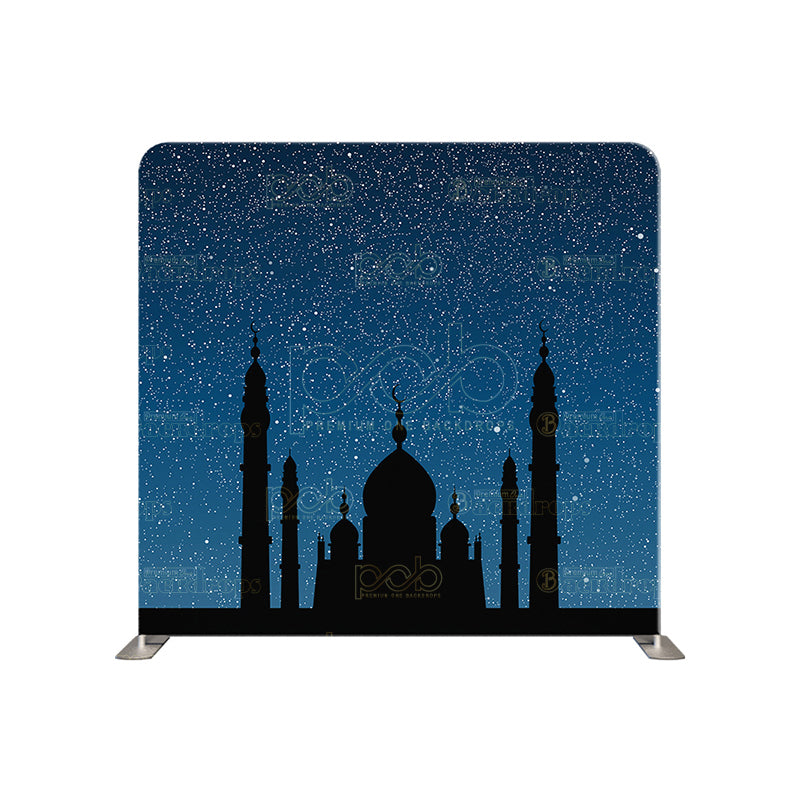 premium one pillowcover backdrops-Starry Night Mosque