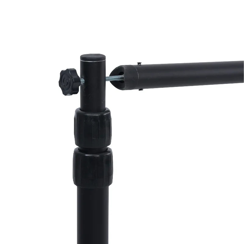 Adjustable frame connector detail for 10ft step and repeat banner stand
