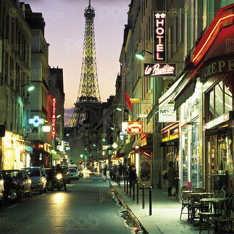 premium one pillowcover backdrops-Streets Of Paris