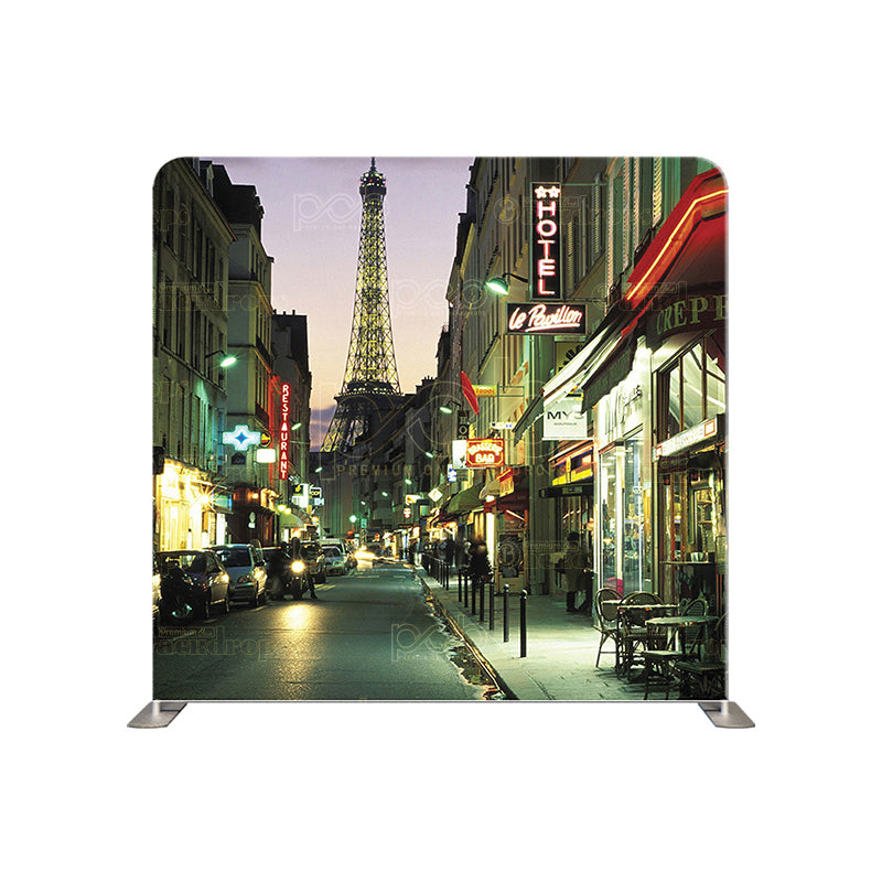 premium one pillow cover backdrops-Streets Of Paris