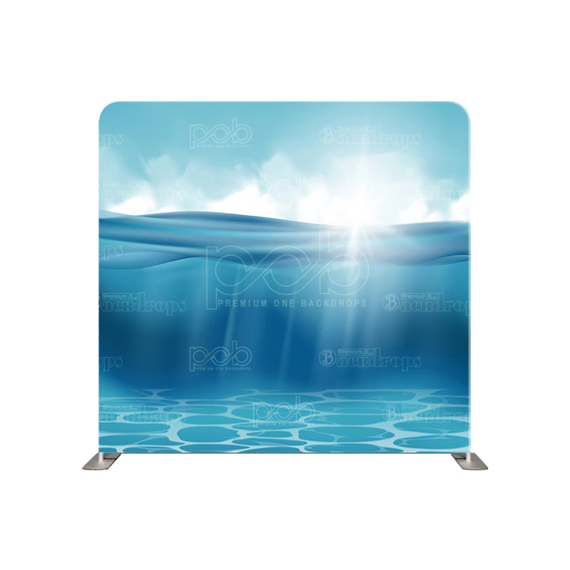 premium one pillowcover backdrops-Sunrays On The Ocean Floor