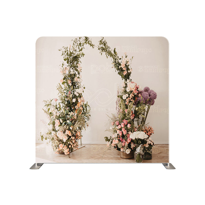 premium one pillow cover backdrops-Sweet Flower Scene