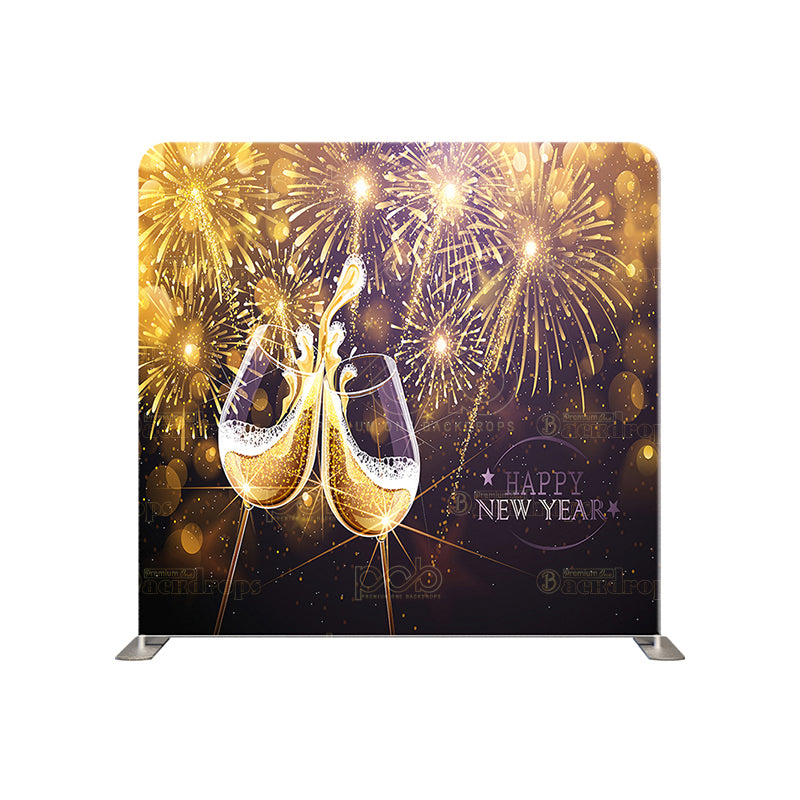 premium one pillow cover backdrops-Toast New Years