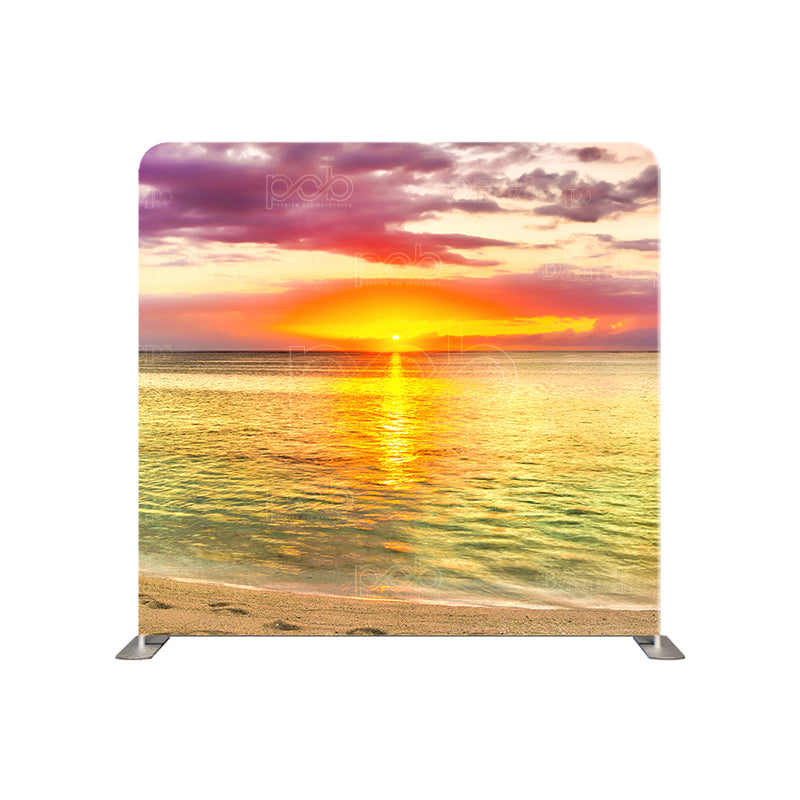 premium one pillowcover backdrops-Tranquil Sun