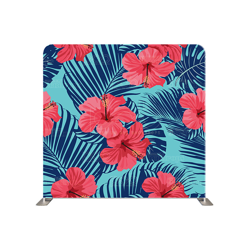 premium one pillow cover backdrops-Tropic Flowers