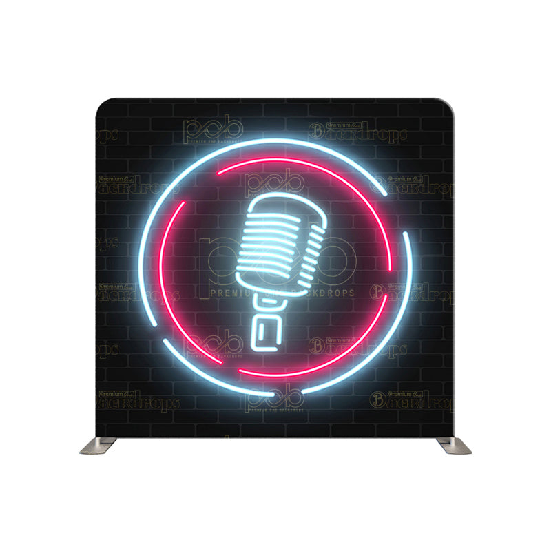 premium one pillowcover backdrops-Turn The Mic On