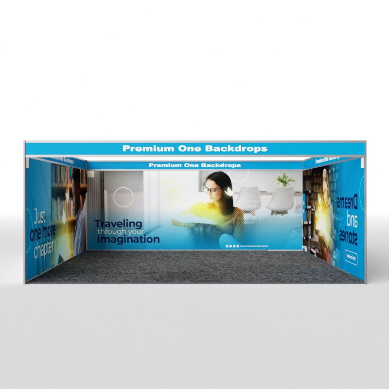 Exhibition Shell Graphic Example U Shaped Shell Scheme Exhibition Graphics ( Full Coverage Seamless)