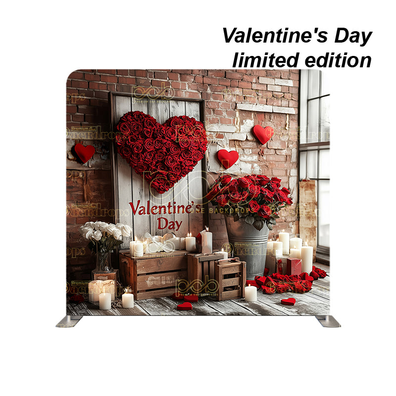 premium one pillowcover backdrops-Valentine's Day limited edition