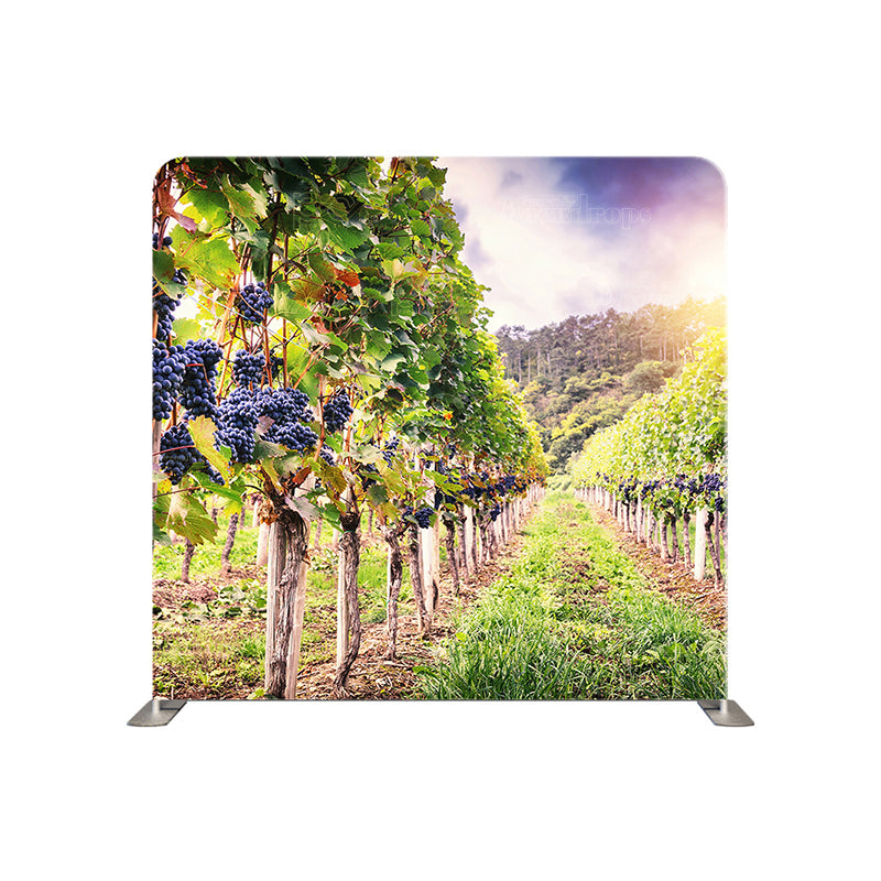 premium one pillowcover backdrops-Vineyard Stroll